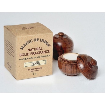 SHAMASA Naturalne perfumy w kremie ROSE trwały zapach 6g